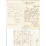 James Graham 4th Duke of Montrose letter collection. ALS. 3 in total. Good Condition. All autographs