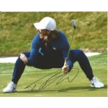 Tommy Fleetwood Signed Ryder Cup Golf 8x10 Photo. Good Condition. All autographs are genuine hand