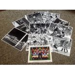 Football collection 12 original unsigned photos from the 70s and 80s names include Breitner,