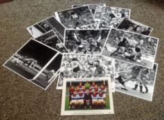 Football collection 12 original unsigned photos from the 70s and 80s names include Breitner,