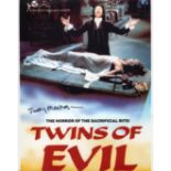 Twins of Evil. 8x10 Twins of Evil horror movie photo signed by actress Judy Matheson. Good