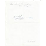 Bob Simpson - Australian cricketer signed page. Good Condition. All autographs are genuine hand