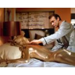 007 Bond girl, lovely 8x10 photo signed by Goldfinger actress Shirley Eaton who has also added her