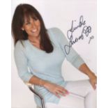 Page 3 model. 8x10 photo signed by 1980's Page 3 topless model & actress Linda Lusardi. Good