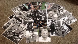 Rugby Union over 20 assorted colour and black and white original photos from the 70s and 80s