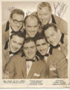 Music Bill Haley and the Comets signed 10x8 black and white photo. Good Condition. All autographs