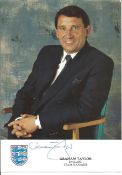 Graham Taylor signed 8x6 colour photo. Good Condition. All autographs are genuine hand signed and