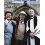 Doctor Who Curse of Fenric 8x10 inch photo scene signed by actors Sophie Aldred and the late