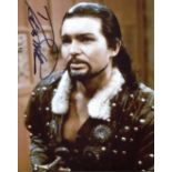 Doctor Who 8x10 inch photo scene signed by actor Derren Nesbitt in the series 'Marco Polo'. Good