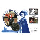 Her Majesty Queen Elizabeth II 70th birthday PNC coin cover. Numbered 0392. Windsor 21/4/1996