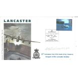 WW2 Dambuster George Chalmers DFC DFM signed 1997. 50th ann Roy Chadwicks Death Lancaster RAF cover.