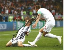Kieran Trippier Signed England 8x10 Photo. Good Condition. All autographs are genuine hand signed