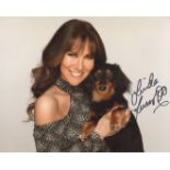 Linda Lusardi. 8x10 photo signed by 1980's Page 3 topless model & actress Linda Lusardi. Good