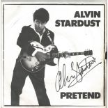 Alvin Stardust (1942-2014) Singer Signed 7" Record "Pretend". Good Condition. All autographs are