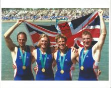 James Cracknell and Matthew Pinsent Signed With Olympic Rowing 8x10 Photo. Good Condition. All