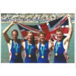 James Cracknell and Matthew Pinsent Signed With Olympic Rowing 8x10 Photo. Good Condition. All