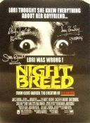 Blowout Sale! Nightbreed multi signed large 16x12 photo. This beautiful hand-signed large 16