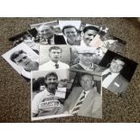 Cricket and Golf Collection 11 assorted black and white original unsigned photos includes names such