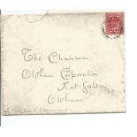 Winston Churchill STAMPED signature. Sent when he was MP for Oldham 1901-1906. Good Condition. All