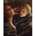 Dracula AD72. 8x10 horror movie photo signed by Christopher Neame and Caroline Munro. Good