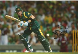 Michael Clarke Signed Australia Cricket 8x12 Photo. Good Condition. All autographs are genuine