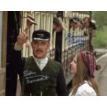 The Railway Children. 8x10 photo signed by Bernard Cribbins and actress Sally Thomsett. Good