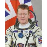 Tim Peake Astronaut signed 12 x 8 colour Space Suit photo.. Good Condition. All autographs are