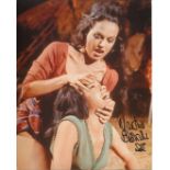 007 Bond girl Martine Beswick signed photo scene from the movie From Russia With Love. Good