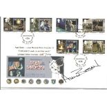 Astronaut Alan Bean Apollo 12 Moonwalker signed 2010 Isle of Man Space FDC. Good Condition. All