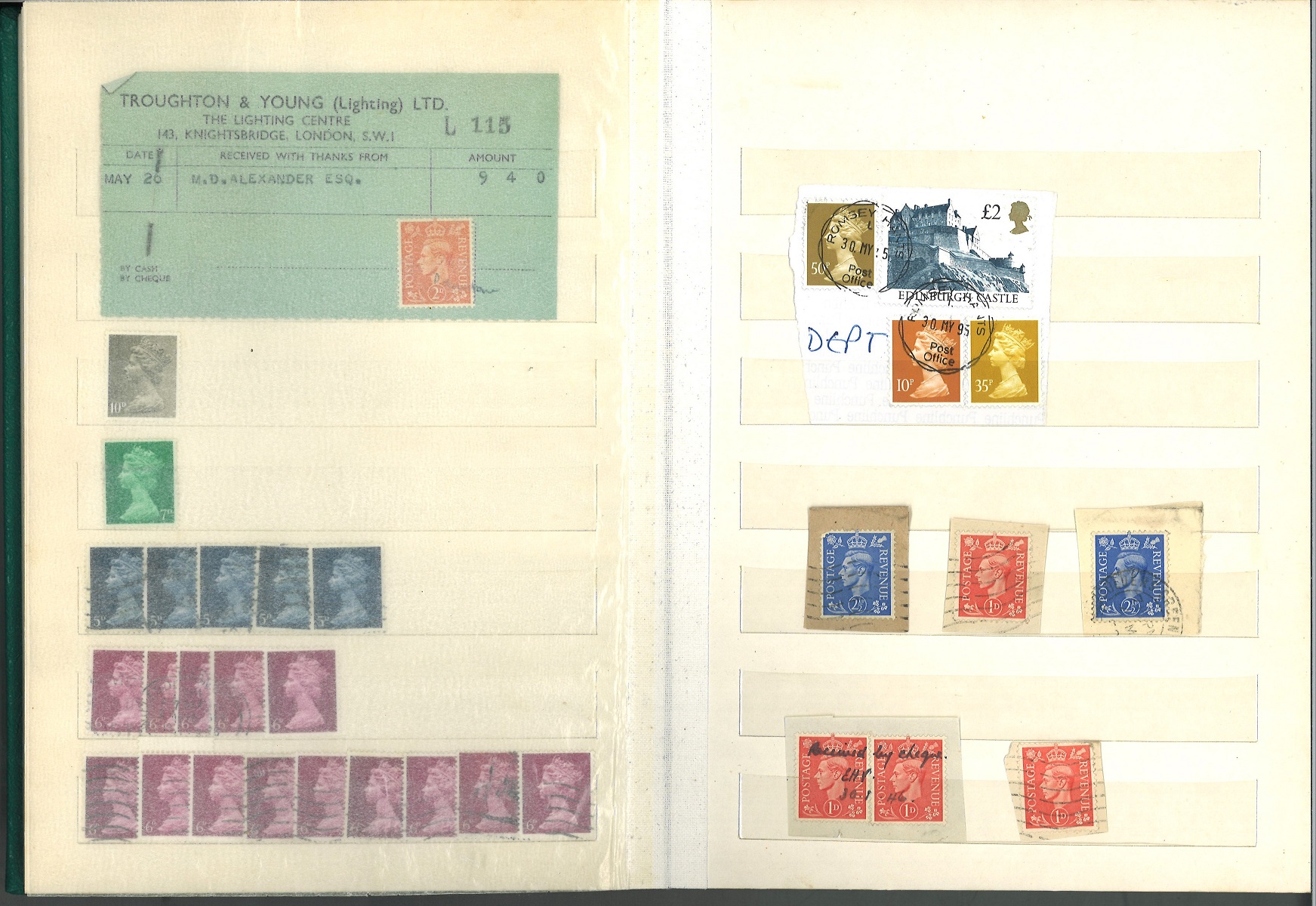 GB stamp collection in stockbook. Some duplication. Includes QEII defs 1950's, QEII high value - Image 4 of 5