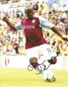 Football Darius Vassell 10x8 signed colour photo pictured in action for Aston Villa. Good Condition.