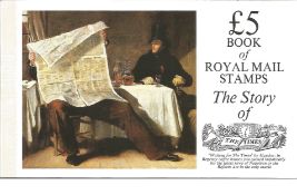Royal Mail complete prestige stamp booklet The story of The Times. Good Condition. All autographed