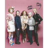 June Whitfield Joanna Lumley and Jane Horrocks triple signed Absolutely Fabulous. Good Condition.