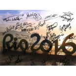 Olympics Rio 2016 multi signed 16x12 colour photo. Signed by at least 20. Amongst the signatures are