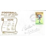 Bobby and Jackie Charlton signed Football Hall of Fame FDC. Good Condition. All autographed items