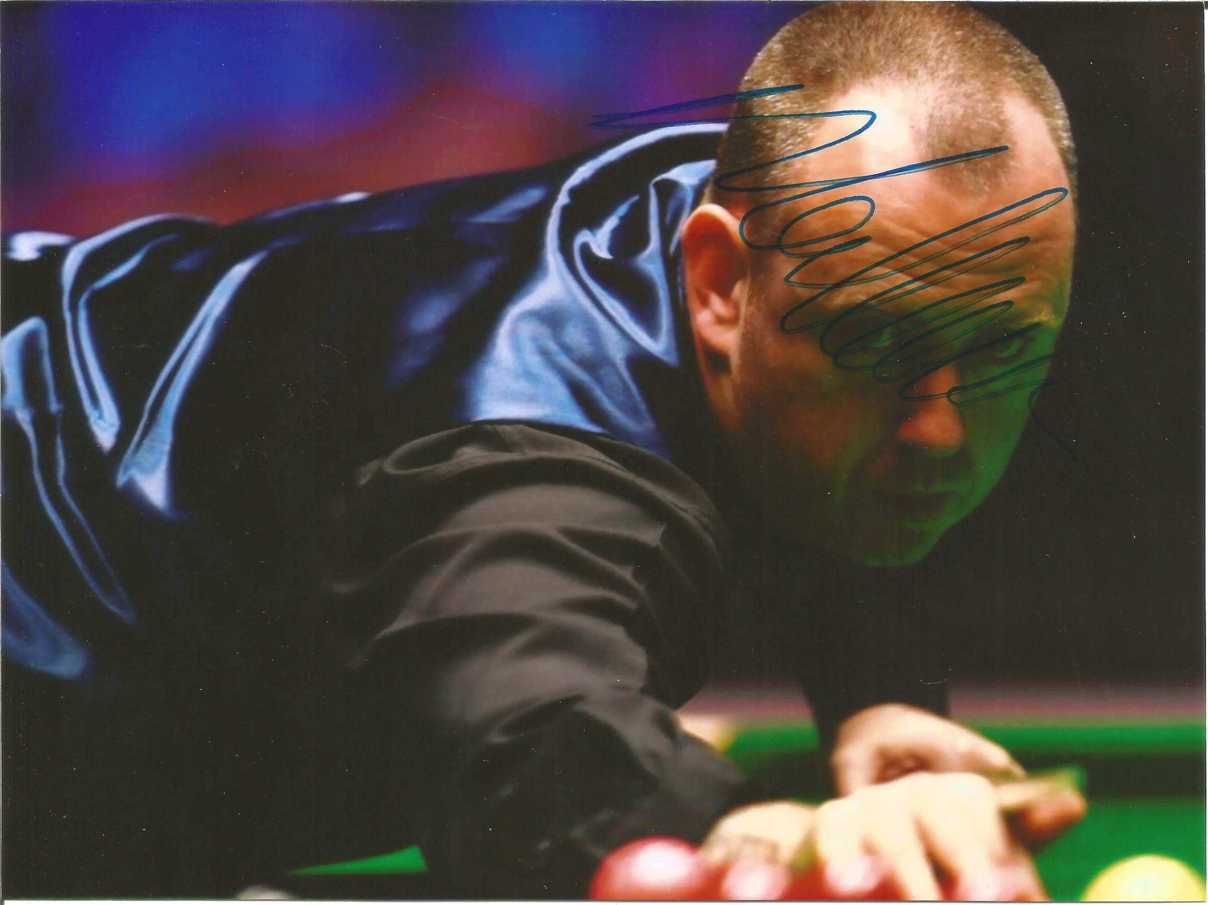 Snooker collection. 6 8x6 colour photos. Individually signed by Stuart Bingham, Judd Trump, DIng Jun - Image 2 of 6