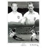 Tom Finney Preston Signed 16 x 12 inch football photo. Good Condition. All autographed items are