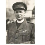 WW2 Capt John Foote VC signed rare 6 x 4 inch b/w photo, some light creasing, signed on back and