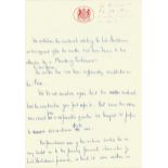 Lord Hailsham hand written, not signed, holograph draft statement for Reader s Digest (Lord