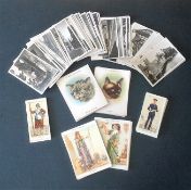 Cigarette card collection. Includes 1936 Sights of Britain 46 cards, 1939 Uniforms of the