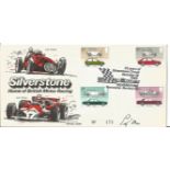 Stirling Moss signed Silverstone FDC. Good Condition. All autographed items are genuine hand