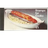 Royal Mail complete prestige stamp booklet Stamps for Cooks. Good Condition. All autographed items
