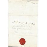 Francis Rawdon-Hastings (1754-1826) ALS dated 1826. Political Historic Autograph. Good Condition.