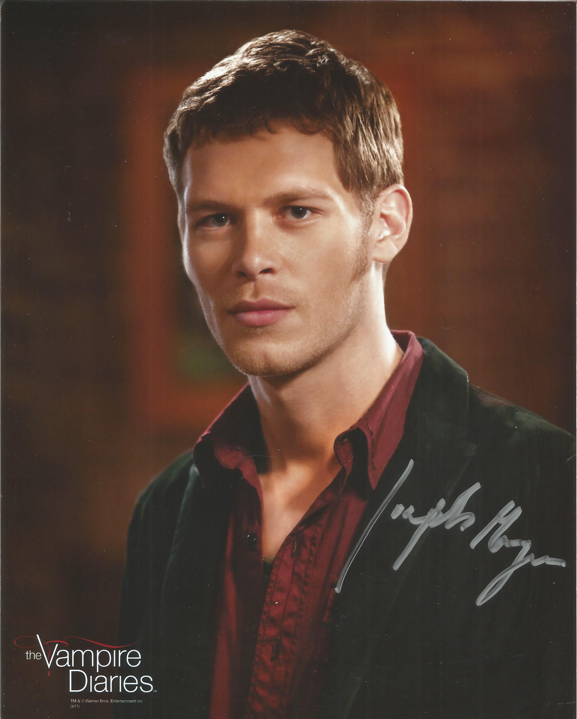 Joseph Morgan signed 10x8 colour photo from Vampire Diaries. Good Condition. All autographed items