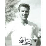 Football Peter Swan signed 10x8 black and white photo pictured while on England duty. Good