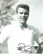 Football Peter Swan signed 10x8 black and white photo pictured while on England duty. Good