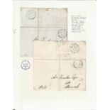 Postal History. 1849 and 1848 Newcastle to Alnwick. Good Condition. All autographed items are