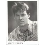 Bruce Roberts signed 8x6 black and white photo. American singer and songwriter. Good Condition.