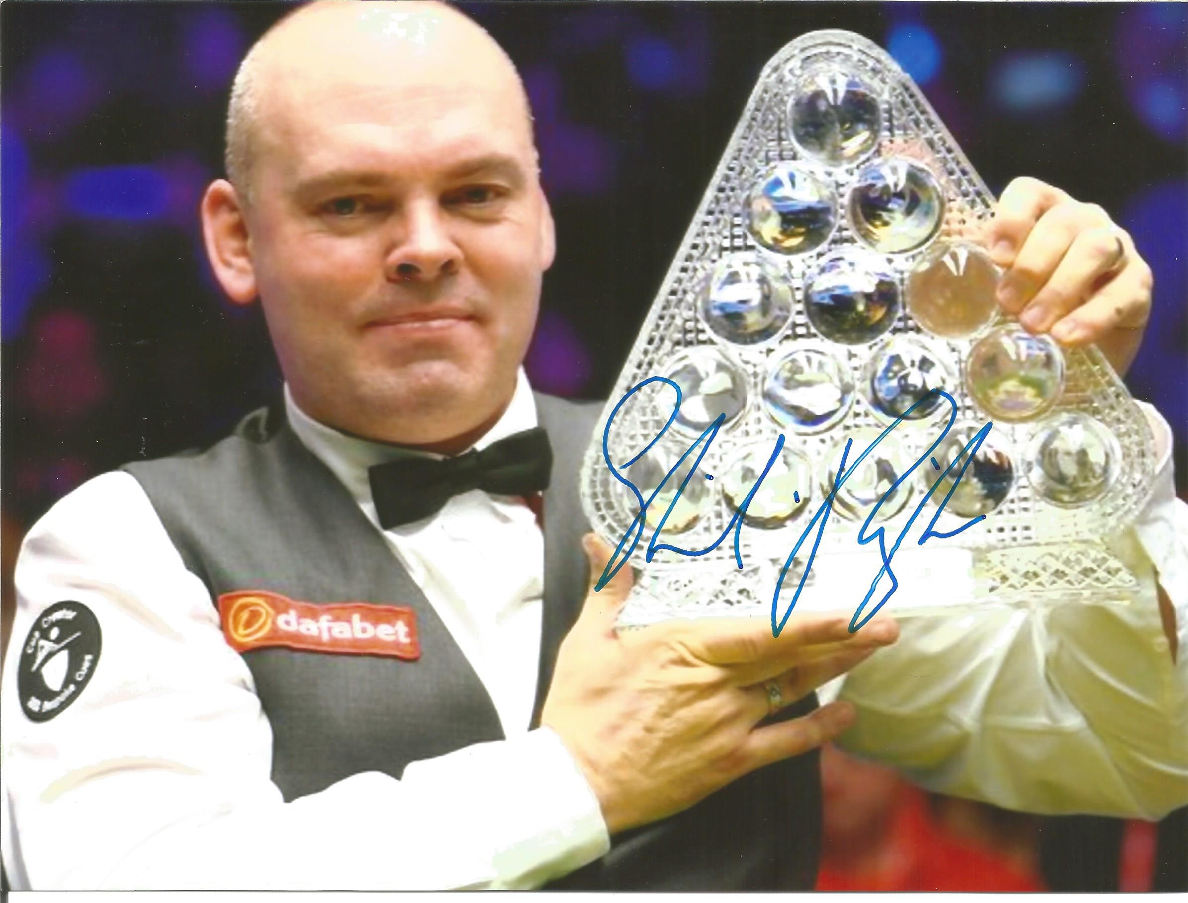 Snooker collection. 6 8x6 colour photos. Individually signed by Stuart Bingham, Judd Trump, DIng Jun