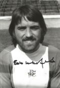 Football Bob Latchford 12x8 signed black and white photo pictured during his time with Birmingham
